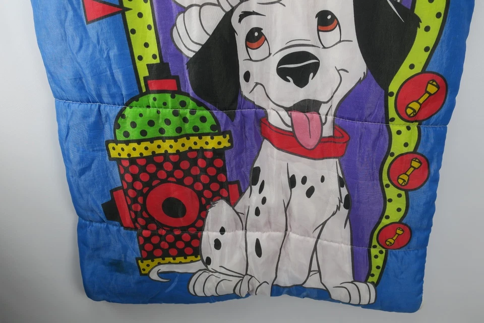 Saco de dormir Walt Disney's 101 Dalmations para niños 30"x54" vintage años 90 Foto 4 de 4