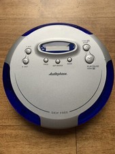 Audiophase Skip Free Portable CD Player Blue/ Silver