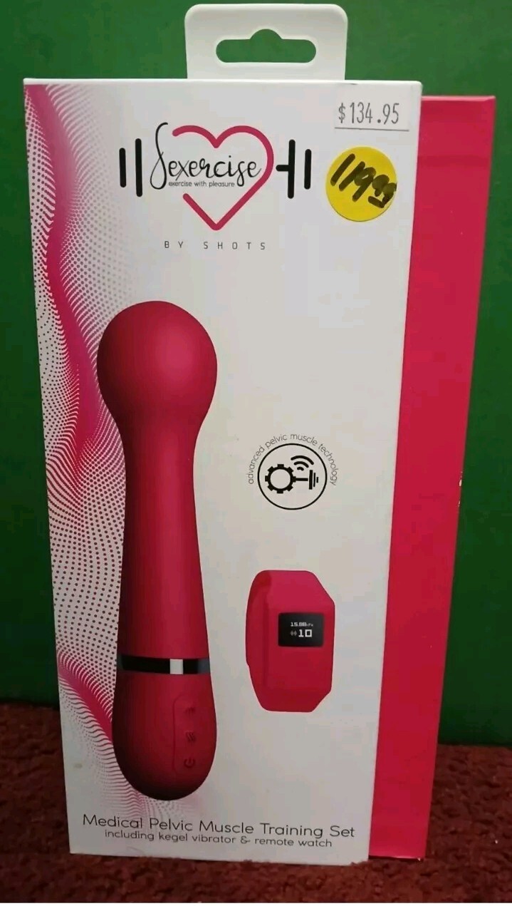 Kegel Vibrator with Remote Control Watch Set for Sexercise in Pink SEXOO4PNK New In Box