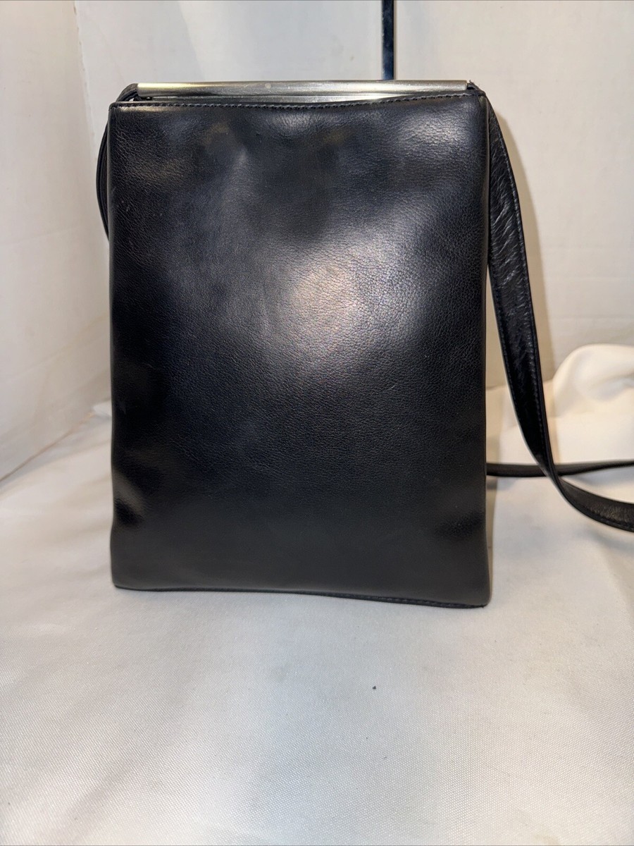 Renato Angi Venezia Black Leather Crossbody Bag | eBay