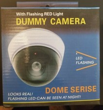 Dummy Security Camera with Red LED Light