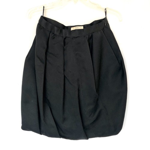 Gonna donna PRADA in seta nera taglia 44 US 6 - Foto 2 di 11