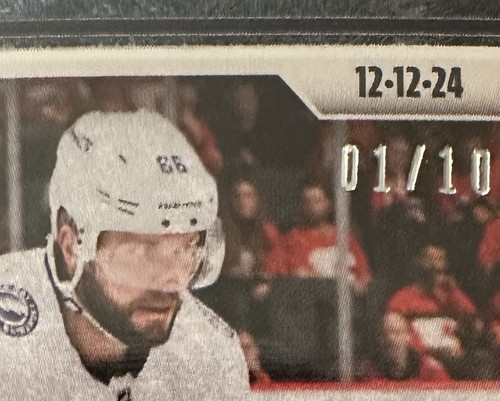 2024-25 NHL TOPPS NOW® Sticker #60 🏒 Nikita Kucherov 🏒 Lightning BLUE ICE 1/10 - Picture 6 of 8