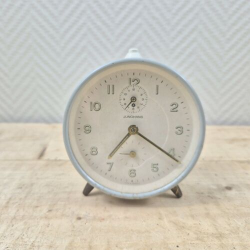 Vintage Junghans Mid Century Blau Rundwecker Made in Germany 1968 - Bild 2 von 6