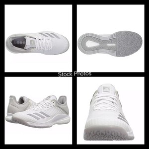 white adidas workout shoes