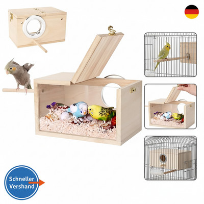 Sittich Nistkasten Vogelhaus Hölzerne Vogel Nistkasten Haustier Klein mit Rastp
