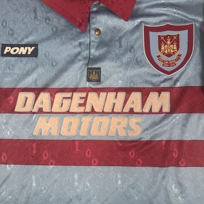 West Ham United 1995/1996/1997 Away Third Football Shirt Large - Original