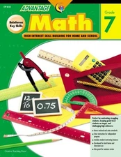 ADVANTAGE: MATH, GR. 7 By Creative Teaching Press *Excellent Condition*