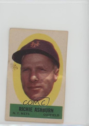 Richie Ashburn [Blank Back] 1963 Topps Peel Offs card