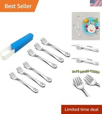 Toddler Fork, Stainless Steel Toddler Utensils Forks Set of 6, Non Toxic He...