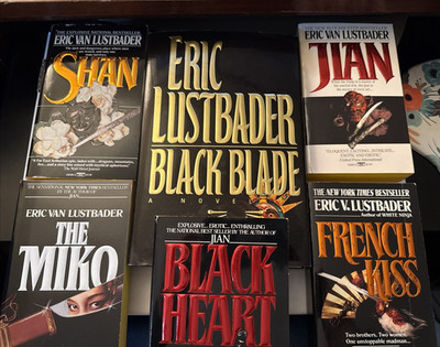 Eric Van Lustbader Book Lot (6) Thriller Miko Shan Jian Black Blade French Kiss