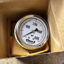 CLASS 1 LIQUID FILLED PRESSURE GAUGE 0-400 PSI Chrome
