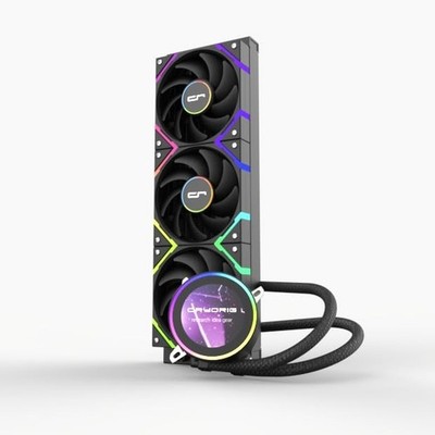 CRYORIG CRYO 360mm Black AIO Liquid Cooler, 2.8-inch LCD Display, 360mm ARGB