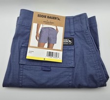 Eddie Bauer Women's Ripstop Shorts Performance Outdoor Short Size 6 Blue NWT