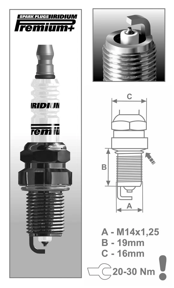 4 candele BRISK P2 Super Iridium adatte a: Proton Satria 1.6/1.8 - dal 1996 al 2004 - Immagine 4 di 4