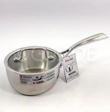 Bergner Edge-To Edge Tri-Ply Stainless Steel 1.5-qt Saucepan Cookware