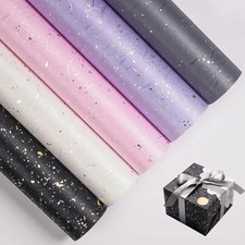Gift Wrap Roll Matte Metalic Birthdays Wrapping Craft Paper Design Decoration