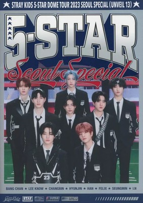 Stray Kids 5 Star Dome Tour 2023 Seoul Poster Book Set 11 Sheets A4