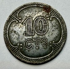 1910s GREAT BRITAIN Prisoner of World War I POW WWI 10 Cents Token Medal GB889