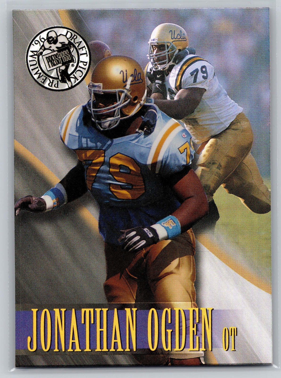 1996 Press Pass #2 Jonathan Ogden Holofoil