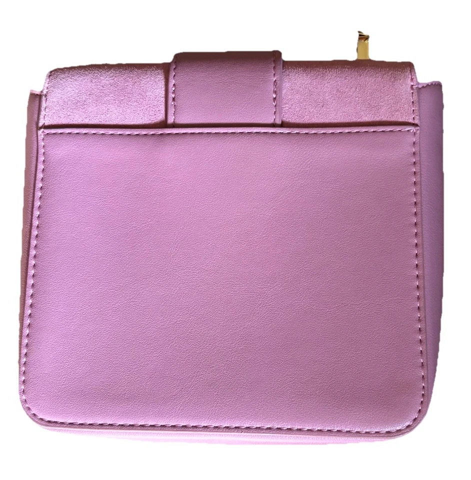 Cartera rosa mercado negro de la Casa Blanca correa para el hombro acento de gamuza Foto 3 de 4