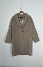 OSKA Wool Alpaca Mohair Cocoon Coat sz 2 Taupe Oat Lagen minimalist lagenlook