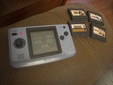 Neo Geo Pocket Color Pearl Blue W/ 4 Games (3D Printed Battery Cover)