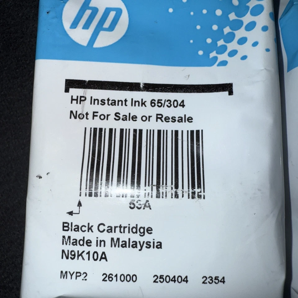 HP Instant Ink 65/304 Original Schwarz Patrone 67/305 Tri-Color Neu Versiegelt - Bild 2 von 3