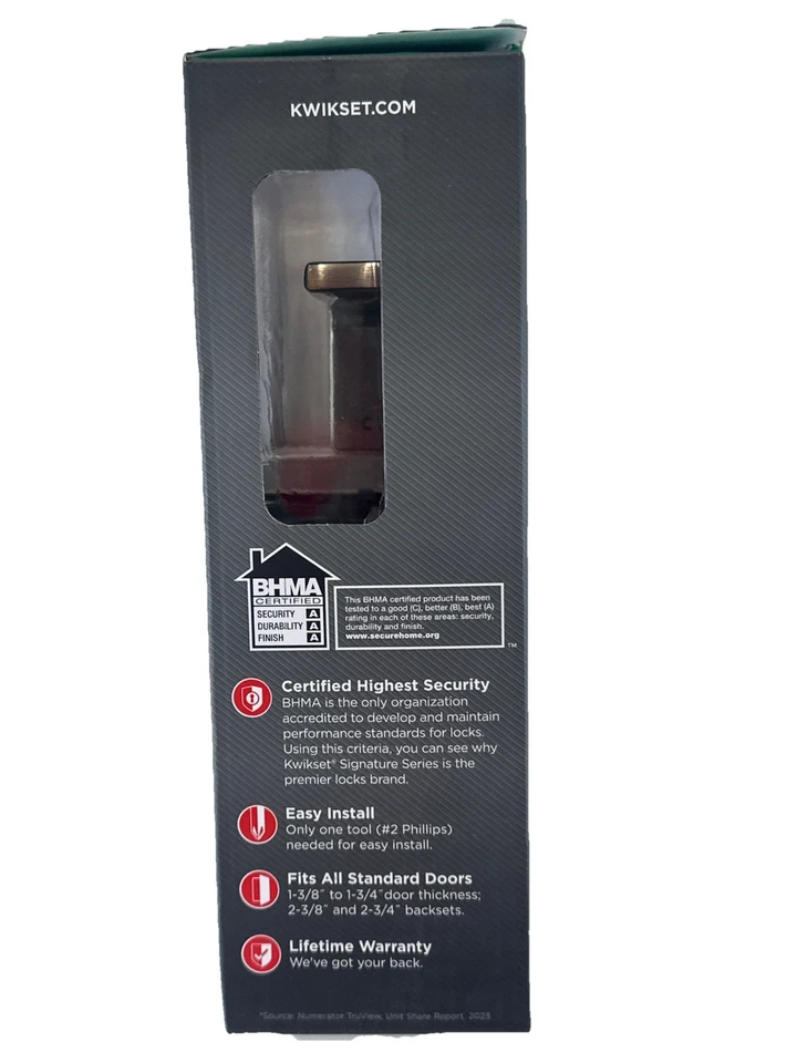 Квадратная ручка для зала и шкафа Kwikset Singapore матовый никель 97200-898 - Изображение 4 из 4