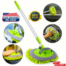 Carbon Fiber Car Wash Mop Brush Extendable Soft Cleaning Duster Free Shipping