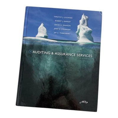 Auditing & Assurance Services Textbook