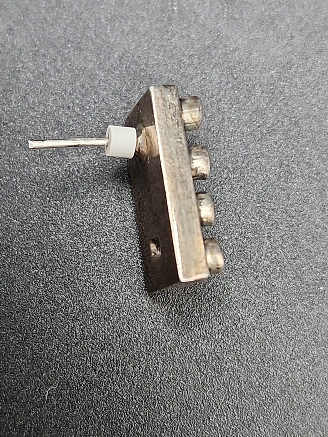 16 Garnet 925 Marked Silver Rectangular Grid Post… - image 7