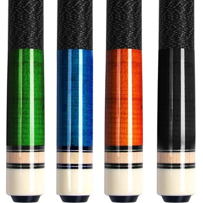 Pool Cues,Set of 4 Pool 58'' Cue Sticks Canadian Maple Wood Cue Stick for Prof...