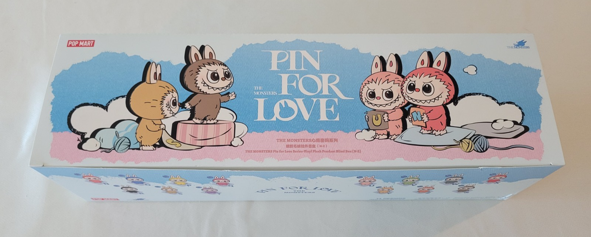 Authentic POP MART - Labubu V4 Pin For Love N-Z (Choose Letter