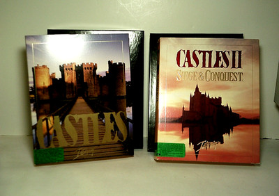 Vtg Castles I & II PC Game 1991 Interplay 5.25'' & 3.5'' Disks IBM Tandy NEW Open