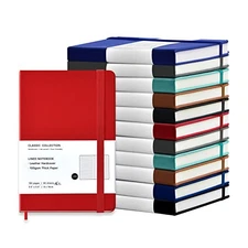  Pocket Notebook Journals Bulk, 3.5" x 5.5", 160 Lined Pages, 12 Pack 6 Colors