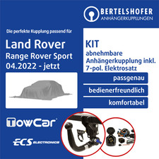 Für LAND ROVER Range Rover Sport III Typ L461 22- AHK abn +7pol sp. E-Satz TOP