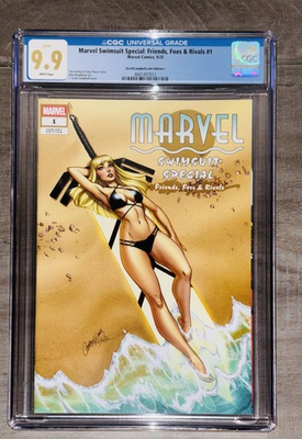 #ad #ad Marvel Swimsuit #1 J. Scott Campbell MAGIK C Variant CGC 9.9 NOT 9.8 WOW $189.99