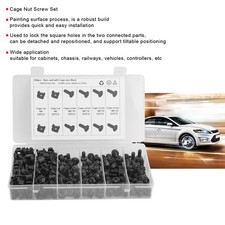 M6 Cage Nut Screw Set Carbon Steel Mounting For Racks Chassis Controllers Ca FIS