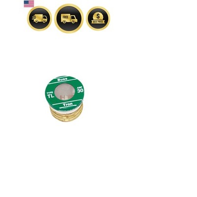 30 Amp Time Delay, Loaded Link Edison Base Plug Fuse, 125V  Listed, 4-Pack