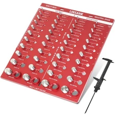 Nut and Bolt Thread Checker Standard and Metric Inch - 44 Bolt and nut Sizer ...