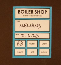 MELVINS Fabric Crew Pass 2023 Tour - V. good condition with backing intact