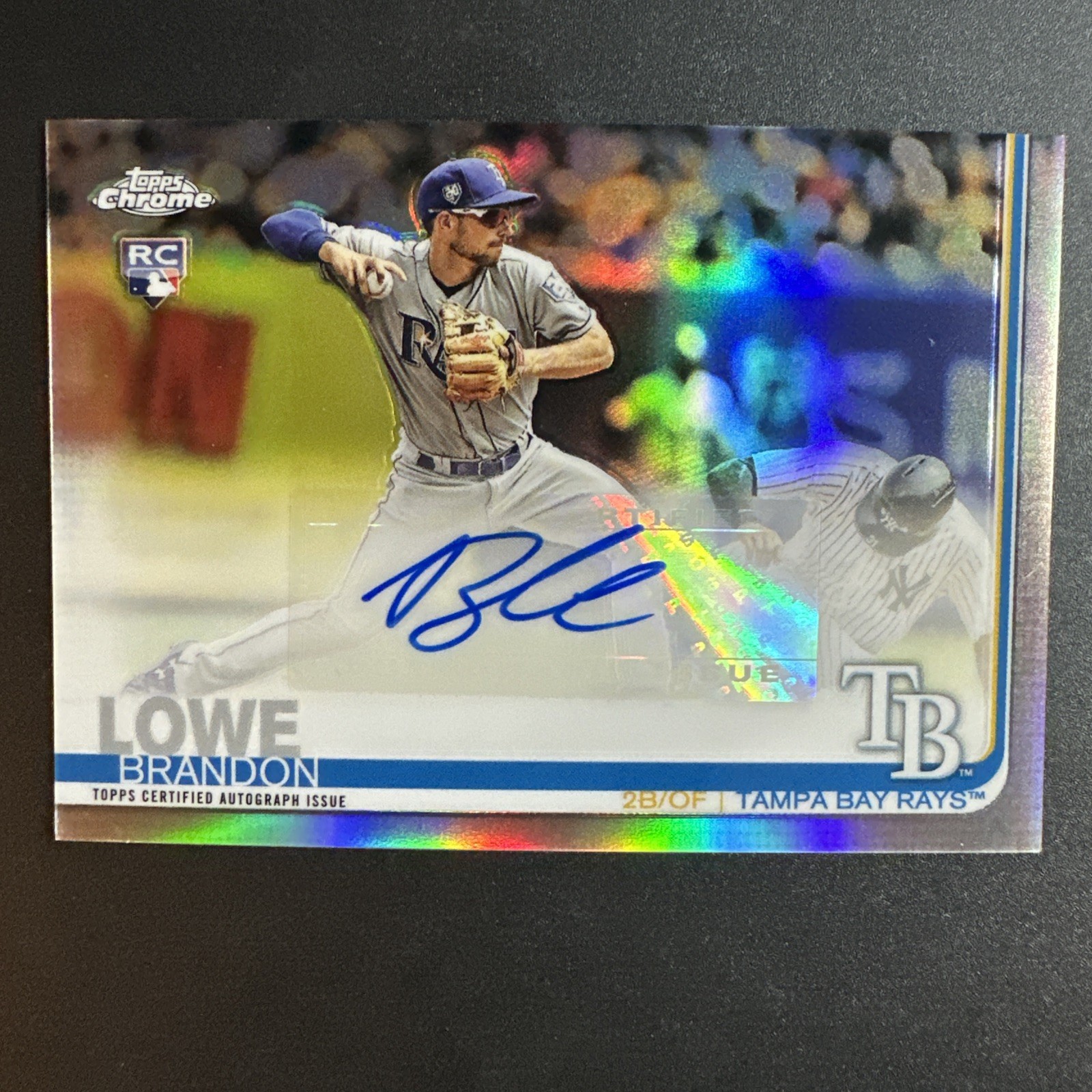 2019 Topps Chrome Update Baseball Brandon Lowe RC Auto #CUA-BL Rays