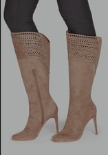Stilleto Knee-High Boots Brown Women's Size 10 NIB