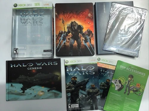 Halo Wars Limited Edition Microsoft Xbox 360 2009 Manual and Book Included