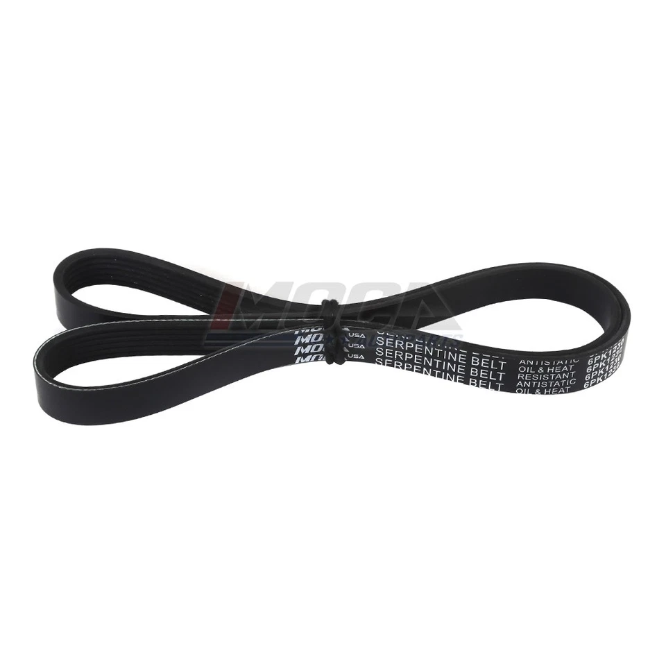 Cinturón serpentino EPDM 6PK1230 para Ford Escort Aerostar Toyota Corolla Mercury Foto 4 de 4