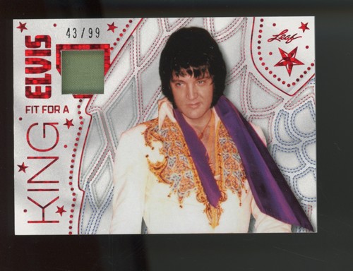 2024 Leaf Icon Collection Fit For A King Red Elvis Presley 43/99 Wardrobe