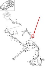 PORSCHE CAYENNE 92A Coolant Cooling System Hose 95810665730 NEW