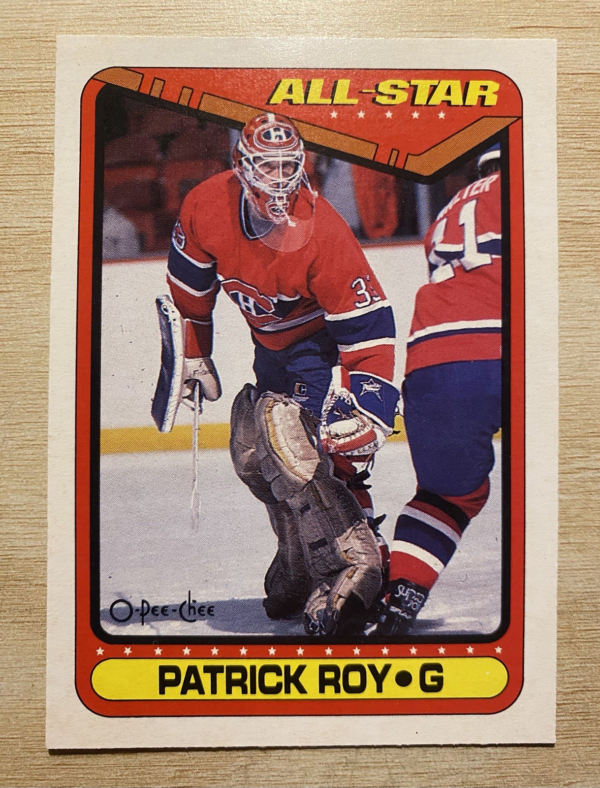1990-91 O-Pee-Chee Hockey #198 Patrick Roy AS OPC