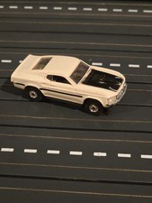 Aurora Thunderjet Tjet 69 MUSTANG MACH 1 - White HO Slot Car 1415
